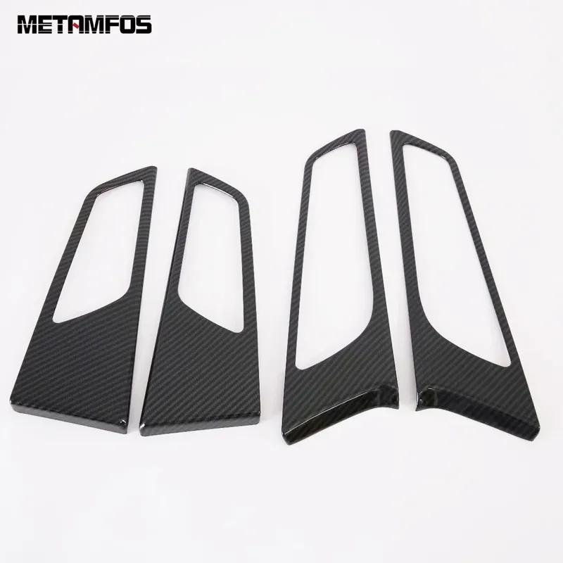 Interior Door Handle Bowl Panel Cover Trim For Hyundai Tucson 2015 2016 2017 2018   Carbon Fiber Accessories Car Styling