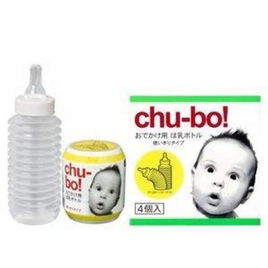 Tubo Reiseflasche, Einweg, 4 Flaschen (2er Set)