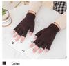 Unisex Wool Half-Finger Gloves for Autumn/Winter - Knitted Fingerless Gloves for Cycling & Typing