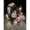 Luci di Natale a LED con Babbo Natale, Pupazzo di Neve, Renna e Campane nel Design Cappello Nero