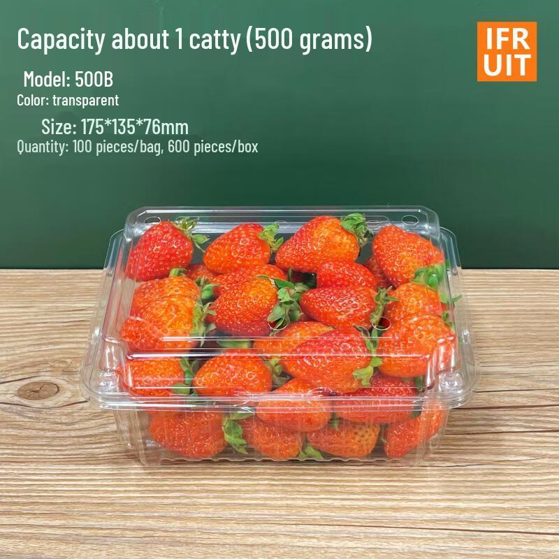 Disposable Round Plastic Fruit Container Box