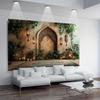 2D Moroccan Style Arch Backdrop Vintage Lantern Wedding Photo Studio Background