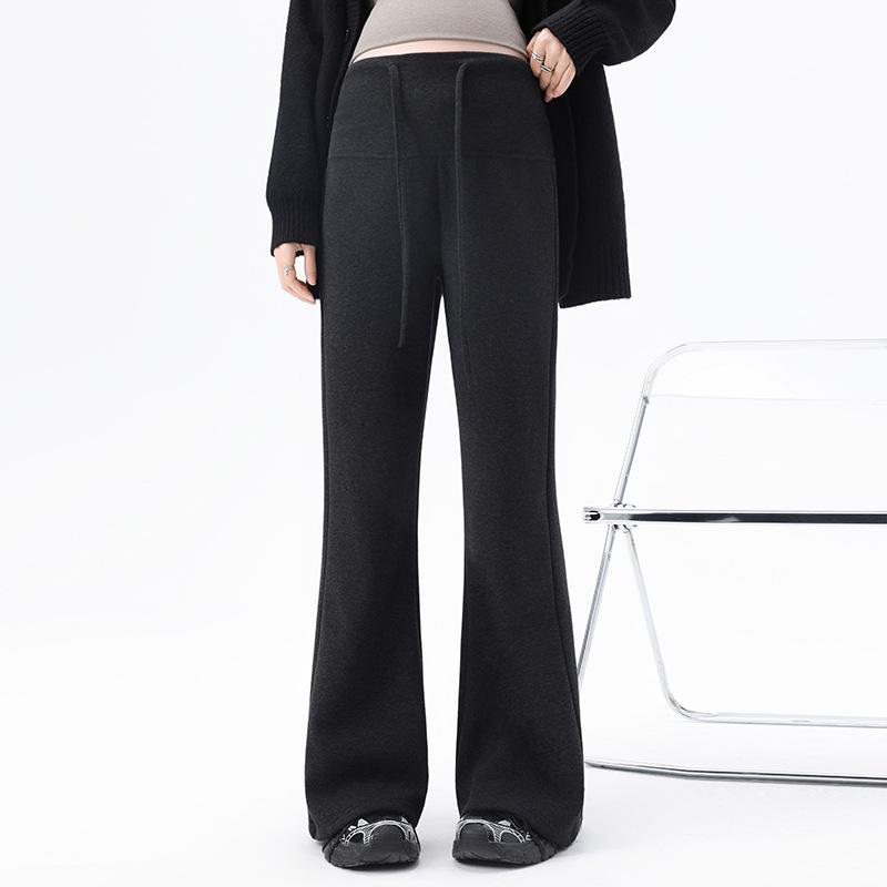 

Trendy Spring/Autumn Maternity Straight Leg Wide Pants for Petite Moms 2XL