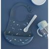 Daily Like Bonbon Silicone Bib 2-piece Set, 08 Baby Dino, 09 Universe, 1 Set