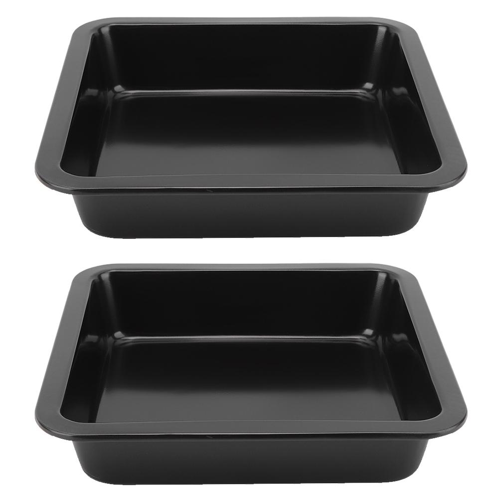 

2 шт. Квадратні форми для чизкейку, піци, з антипригарним покриттям, деко для випічки, кухонне приладдя для випічки