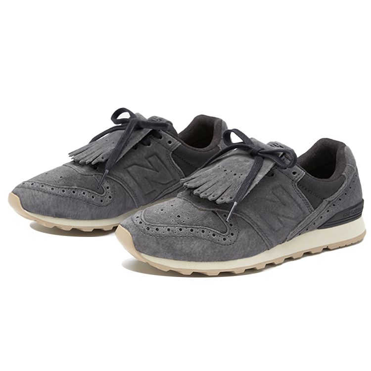 New Balance Nb 996 Series Retro Pigskin Low-Top Marathon Running Shoes Women sneaker Deep-Carbon WL996PRB