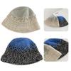 Elegant Waves Bucket Hat Handwoven Breathable Crochet Hat Holiday Decors Vacation Hat Western Cloches Style