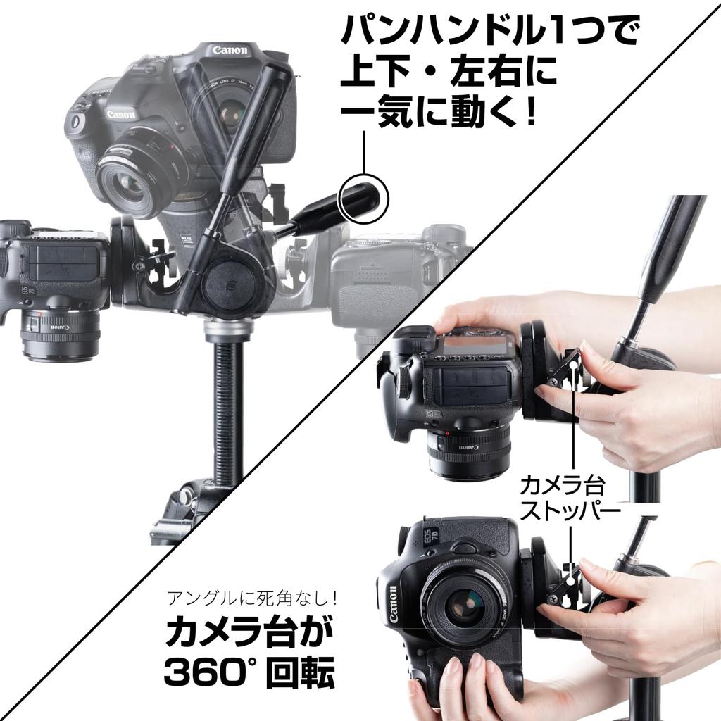 SLIK Master 3 100448 Tripod, 3-Section, Medium,