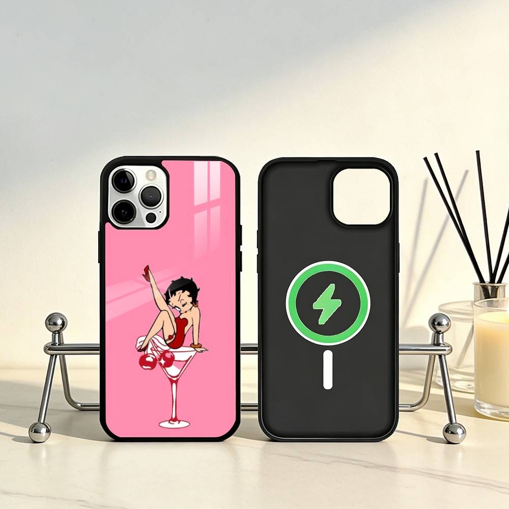 

G-Girl G-Betty-es B-BoOpS Phone Case For iPhone17,16,15,14,13,12,11 Plus,Pro Max Magnetic For Magsafe Wireless Charging iPhone11