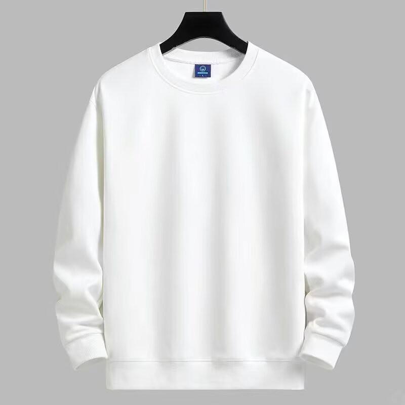 Unisex Unifarbenes Rundhals-Sweatshirt Lockerer Schnitt Langarm Freizeit-Oberteil Tägliche Kleidung