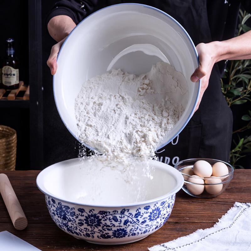 Naijiang Traditional Blue & White Ceramic Kitchen Basin