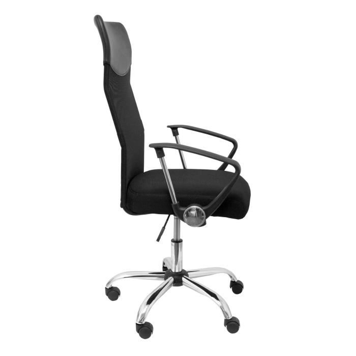 Fauteuil directionnel ergonomique avec mécanisme de basculement, accoudoirs fixes et réglables en hauteur - Dossier en maille