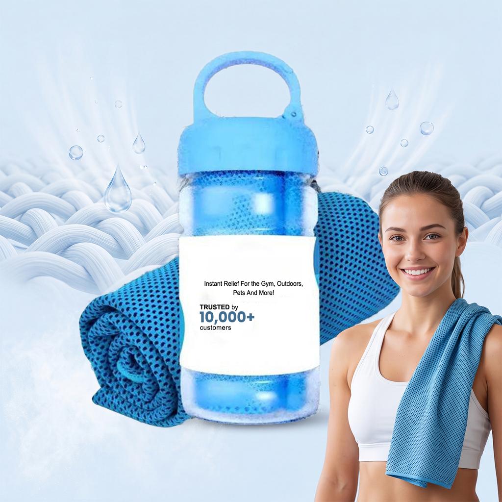 Towel for Neck, 3090 cm, Soft Breathable Microfiber, Ice Towel for Yoga, Sports, Running, Gym, Workout, Fitness