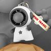 Keychain Small Fan Cartoon Astronaut Design Quiet Operation Built-in Ice Cooling Module USB Rechargeable Portable Fan with Lanyard