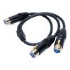 XLR Y Splitter Cable 3 Pin Double XLR Female to Female Balanced Microphone Adapter Cable for Mixer 0