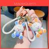 Cute Strawberry Bunny Resin Keychain Adorable Bag Charm Perfect Gift For Girls