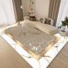 Chinese Style Gold Carpet Living Room Luxury Decoration Bedroom Fluffy Soft Floor Mat Lounge Bedside Washable Non-slip Rug Home