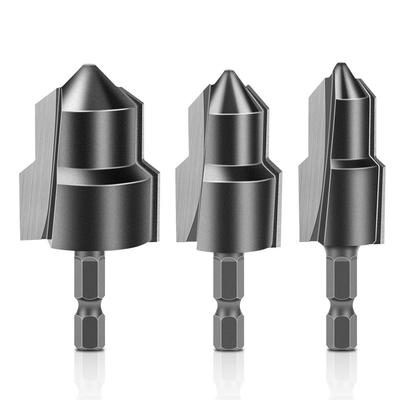 Tungsten Steel Alloy Lifting Drill PPR/TPR Water Pipe Repair Drill Including Mouth Pagoda Drill Bit Chamfering Device 20/25/32 Mm