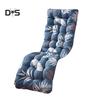 Blooming Bouquet Foldable Leaf Print Double-sided Lounge Chair Cushion Pad Soft Thicken Seat Mat