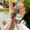 Zombies Vs Plants Dog Flag Balloon Roadblock Funny Cartoon Keychain Pendant