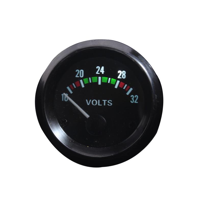 Dragon Gauge VOLTS Car Gauge 2" 52mm VOLT Meter 12V Auto Instrument Voltage Meters 8~16V 16~32V Black Bezel