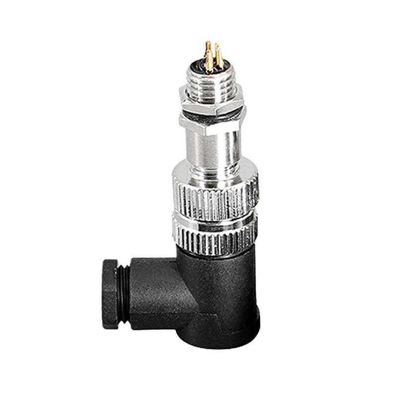 5/10PCS  M8 Flange Mounting Sensor Connector Waterproof Male And Female Plug Threaded Couplings 3 4 5 6 8 Pin A Type Connector