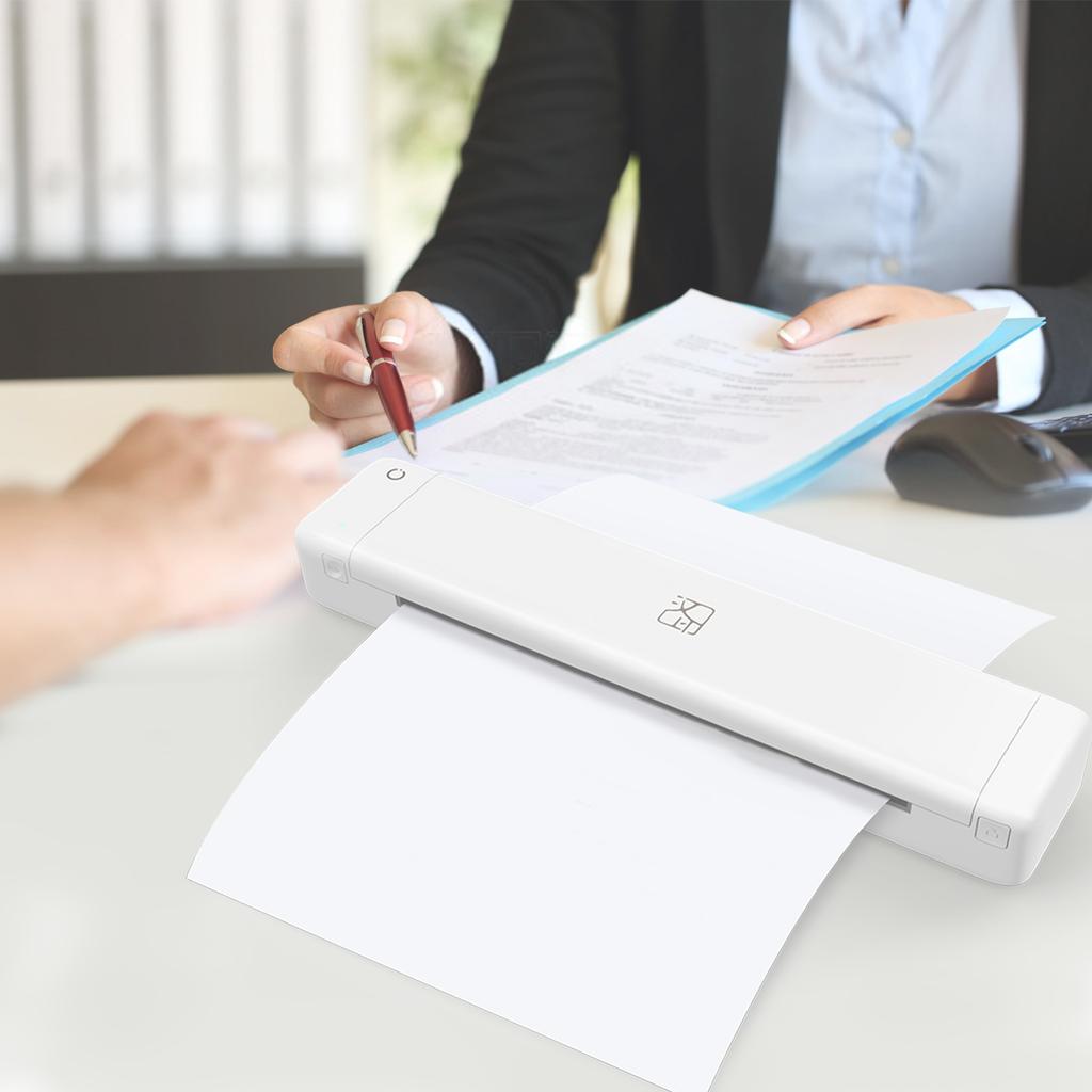 HPRT MT800 A4 Portable Thermal Transfer Printer Wireless&USB Connect with Mobile Computer for
