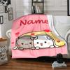 Customiz Name Personality Bubu Dudu Blanket Soft &Warm Sofa Office Bed Travel Lunch Break Blanket, Gift Suitable for All Seasons
