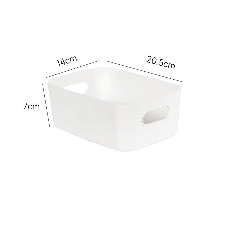 Desktop Storage Box Dormitory Sundries Plastic Cosmetic Storage Box Bathroom Kitchen Sorting Storage Basket Bins