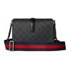 Gucci GG Monogram Canvas Messenger Crossbody Bag In Black For Men Daily Use