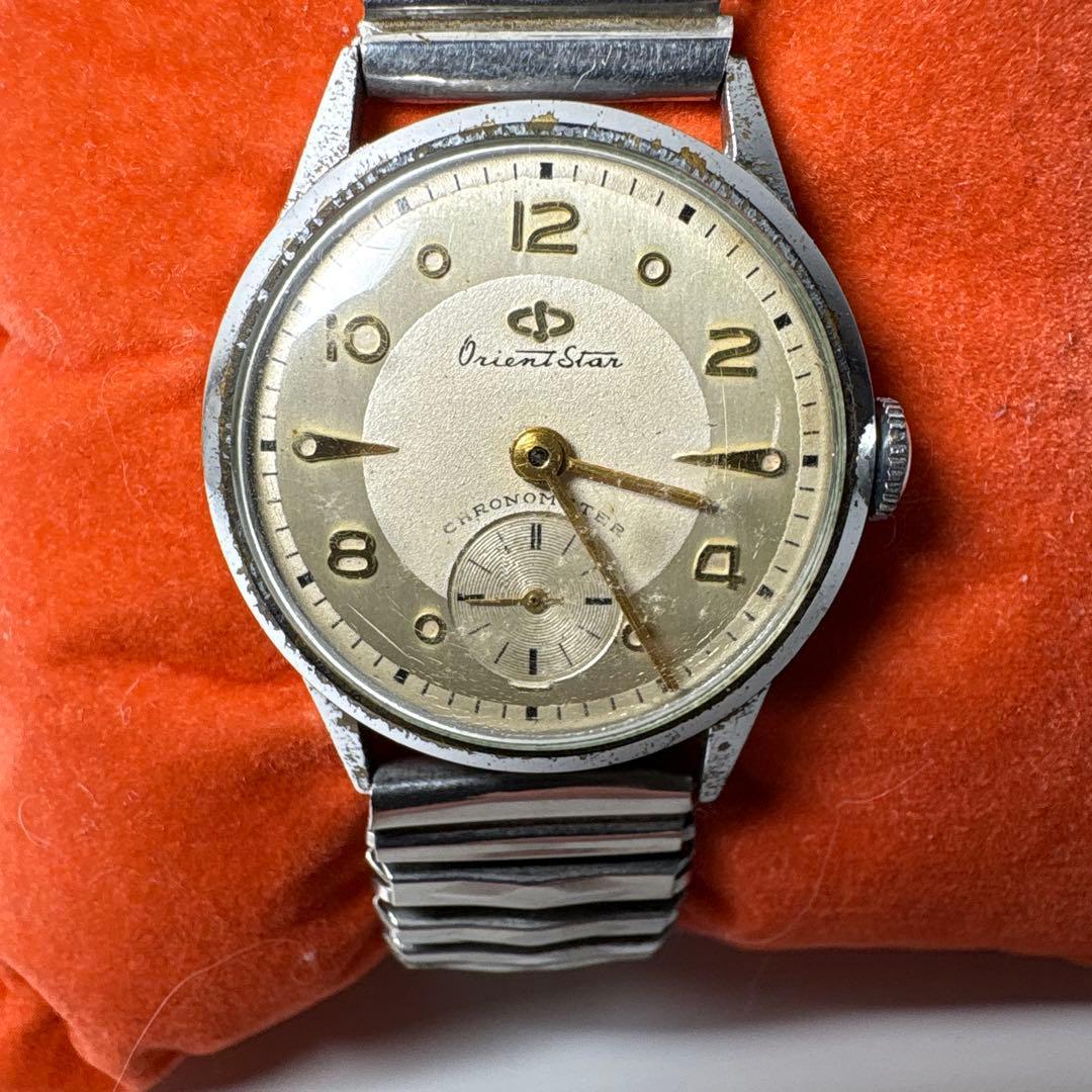 Used Orient Star hand-wound watch Sumoseco working item