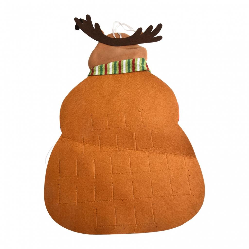 Cute Wall Mounted Felt Christmas Tree Advent Calendar with Easy Setup