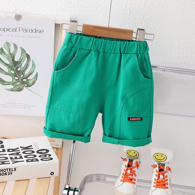 Boys' Summer 2026 Polo Shirt & Shorts Set: Striped Two-Piece for Toddlers and Kids