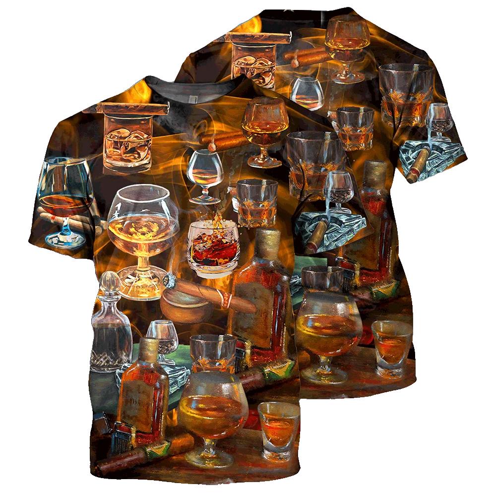 Tricou pentru bărbați imprimat 3D exagerat cu graficul dragonului, cu mâneci scurte, hip-hop, îmbrăcăminte supradimensionată, Tricouri casual cu gâtul O, pullover