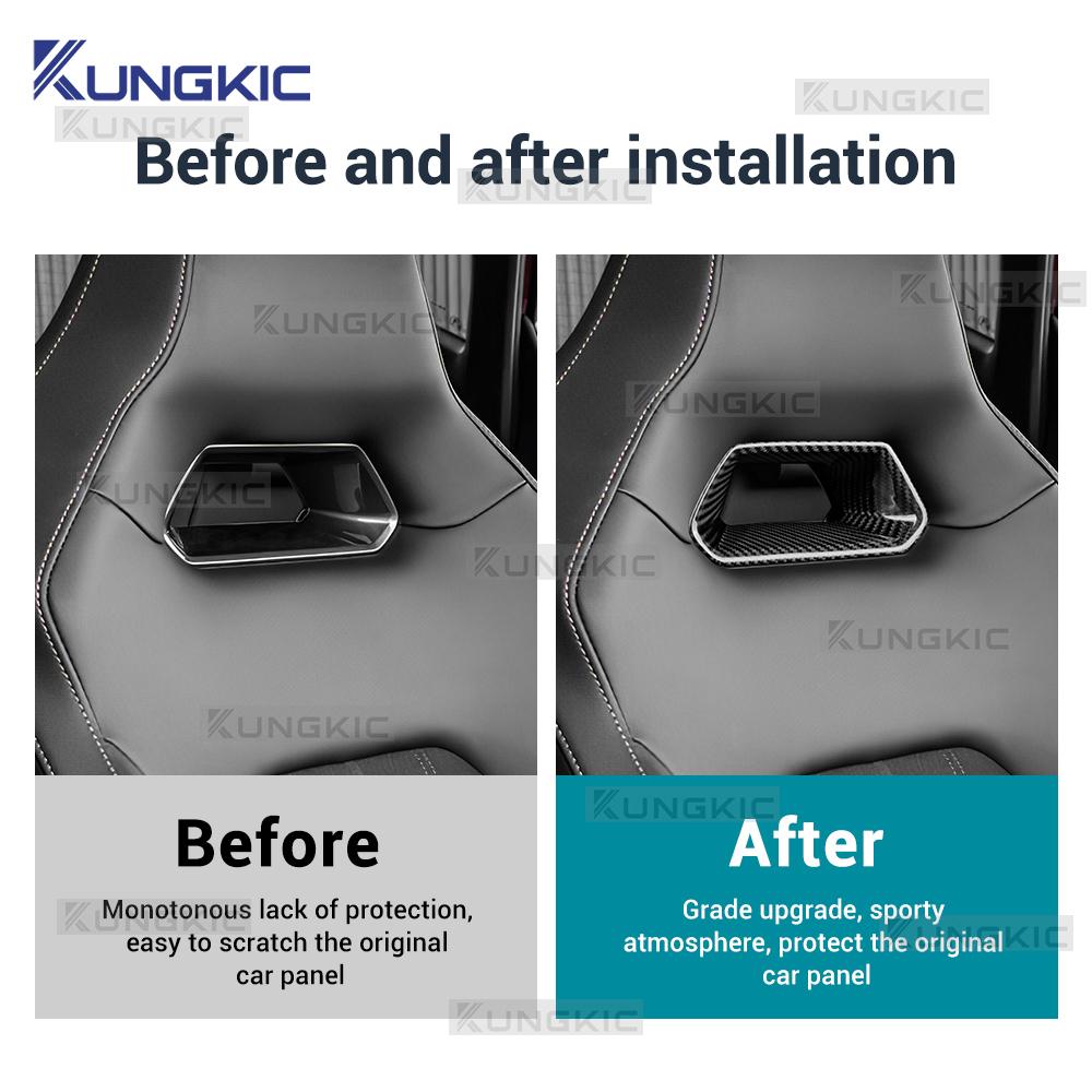 For Cupra Formentor 2025-2025 For Cupra Leon/Cupra Born/Ateca 2020-2025 Real Hard Dry Carbon Fiber Car Seat Frame Interior Trim