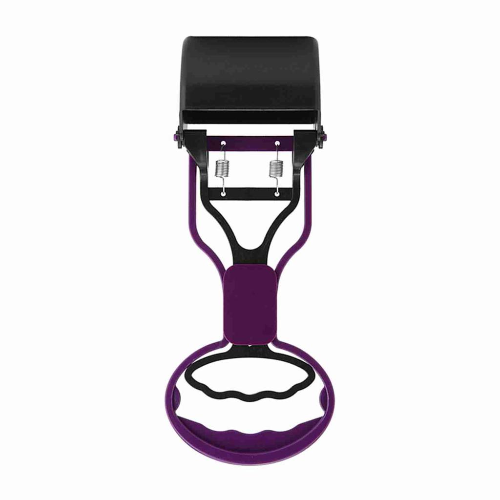 Pet Dog Poop Scooper Animals Puppies Waste Remover Picking Up Clip with   Handle(Purple)