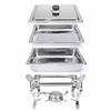 Stainless Steel Buffet Food Warmer Removable Pan Alcohol Stove