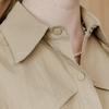 MAXZA Belted Trench Shirt Dress With Out Pockets Zd05qp003on