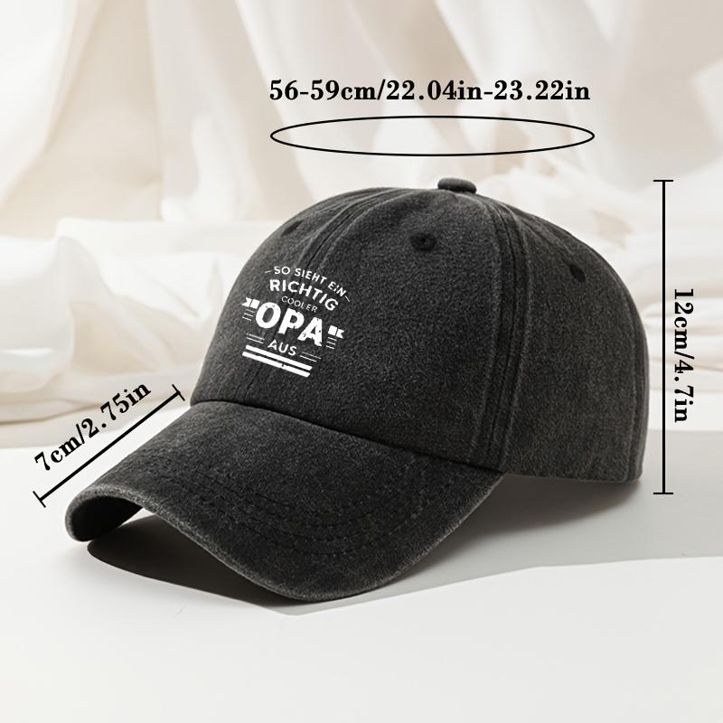 Letter Print Baseball Cap Men's Outdoor Peaked Cap Hip-Hop Dad Truck Casual Cap Retro Washed Cap Versatile for Men and Women