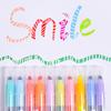 Erasable Highlighters, 10 Pastel Highlighters Assorted Colors, Dual Tip Cute Erasable Highlighter Pens No Bleed Through