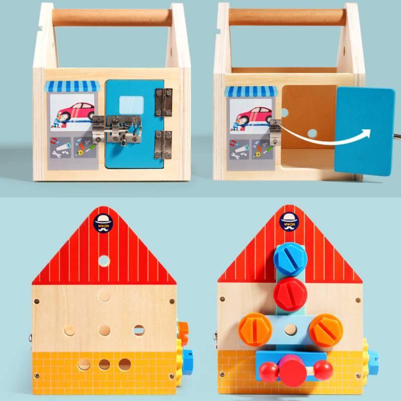 Repair Screw Toolbox And Nut Disassembly Tool Basket Children  Puzzle Toy