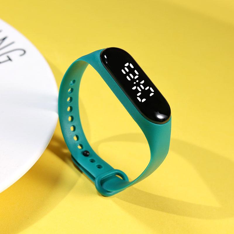 Waterproof White Light LED Sports Watch for Primary & Middle School Students
