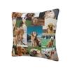 Golden Retriever Collage Kissenbezug Beidseitiger Druck Kissenbezug Dekoration Niedliche Hunde Welpe Kissenbezug Hülle Zuhause Quadratisch