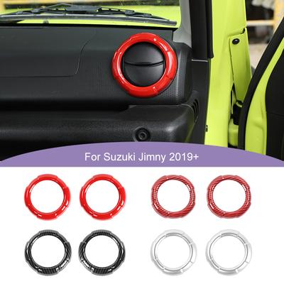 Car Central Control Air Conditioning Vents Decoration Cover Sticker Fit for Suzuki Jimny 2019 Up ABS Interior Accessories