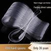 KASHICONG Disposable Hard Plastic Spoons