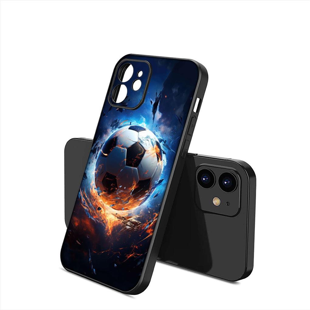 Sports Soccer Football Soft Phone Cover for Apple iPhone 16 11 Pro XS Max X XR 6 7 8 6S Plus + SE 2022 8+ Silicone Case