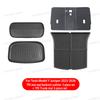 For Tesla Model Y Juniper 2025 2026 TPE Car Front Rear Trunk Mat Waterproof Wear-resistant All Weather Trunk Mats Backrest Mats