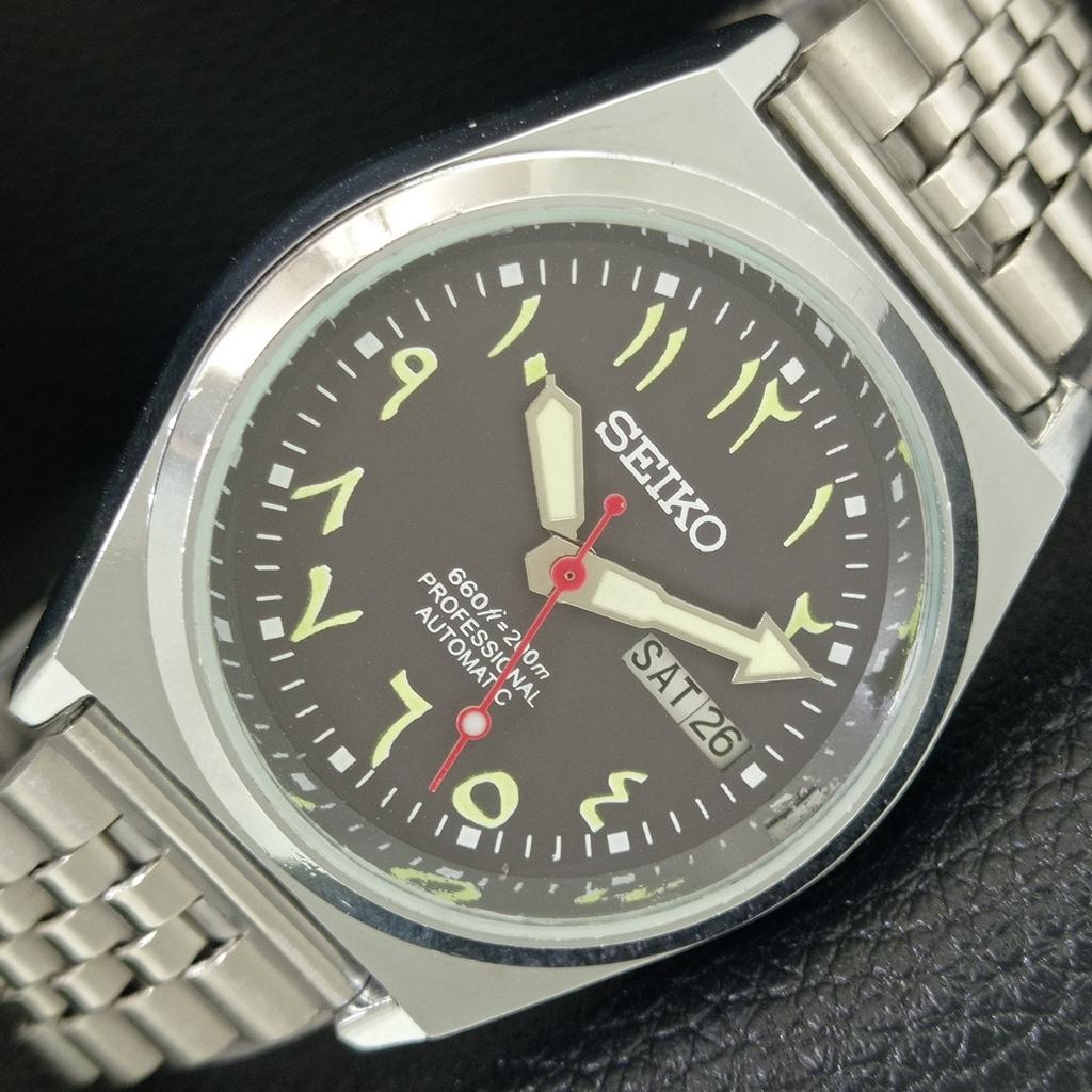 АВТОМАТИЧЕСКИЕ ВИНТАЖНЫЕ ВОССТАНОВЛЕННЫЕ SEIKO 6309A ЯПОНИЯ МУЖСКИЕ КОРИЧНЕВЫЙ ЦИФЕРБЛАТ ЧАСЫ a442674-1