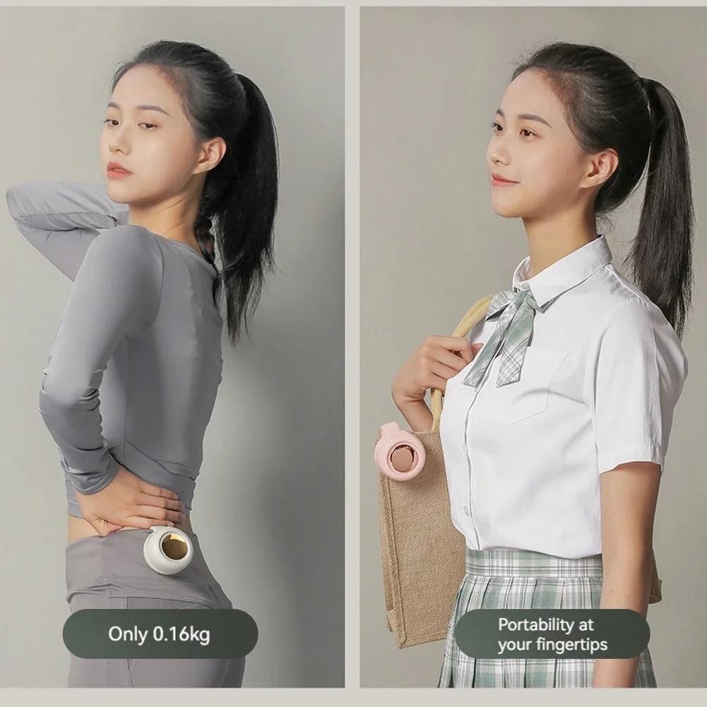 Mini Clip Fan 3 Speeds Rechargeable Wearable Fan for Shirt/Waist Hands-Free Personal Cooling Fan Indoor/Outdoor 160 lightweight