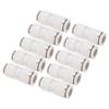 10Pcs Straight Reducing Connector Quick Release Pnuematic Air Hose Reducer Tube Fittings White
